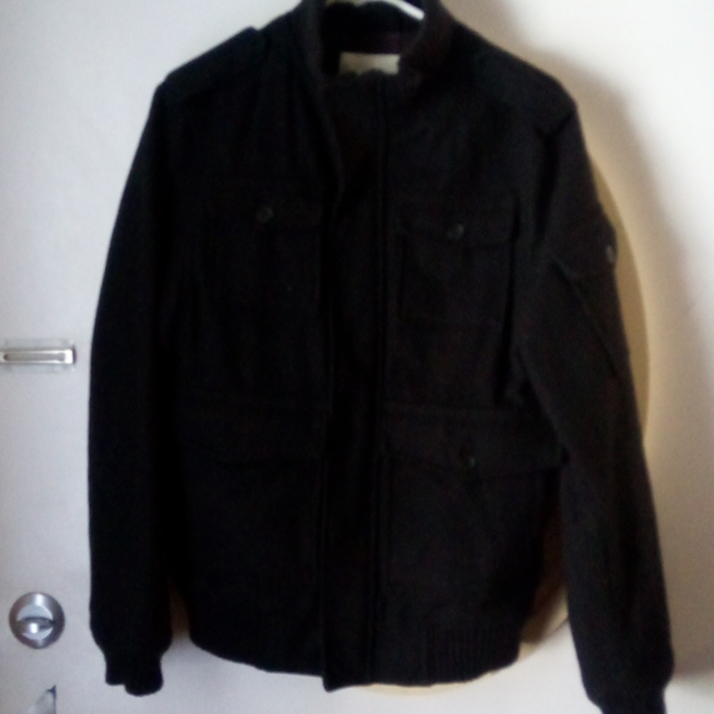Men's or women wool polyester coat